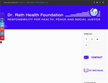 Tablet Screenshot of dr-rath-foundation.org